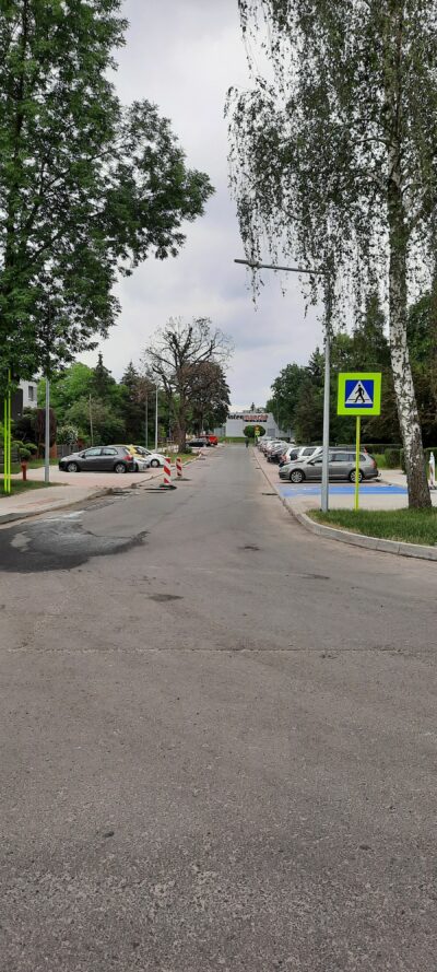 Zdjęcie z rozbudowy dróg ul. Szymanowskiego i Krótkiej w Żarach.