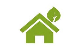 Ikona przedstawiająca zielony domek