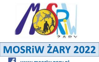 Grafika z logotypem MOSRiW-u Żary oraz adresem www.mosriw.zary.pl