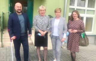Olaf Napiórkowski - Wiceburmistrz miasta Żary wraz z przedstawicielami naszego Zespołu Miejskiego odwiedzili zielonogórski Dom Pomocy Społecznej.