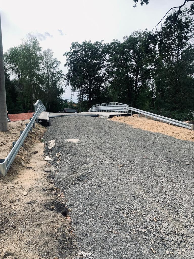 Zdjęcie przebudowy wiaduktu w ciągu drogi gminnej ul. Westerplatte.