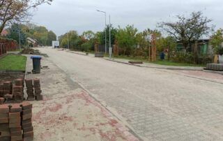 Trwa przebudowa drogi ulicy Śląskiej w Żarach