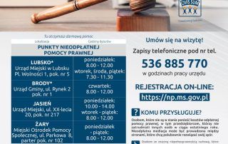 Bezpłatne porady prawne dla mieszkańców powiatu żarskiego